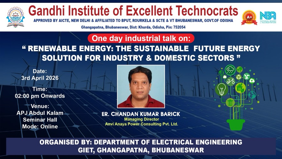 Industrial talk on Renewable Energy